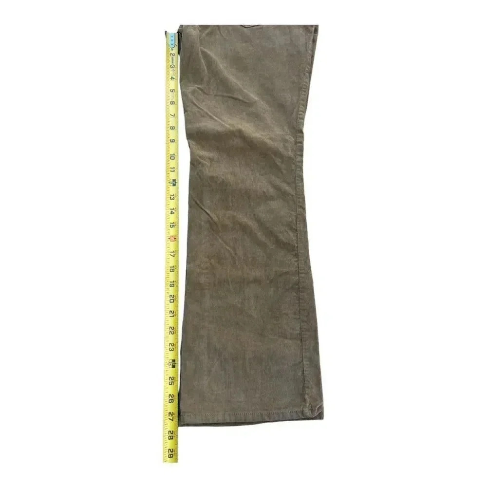 Eddie Bauer Slightly Curvy Straight Bootcut Corduroy Olive Pants Size 6 - Picture 4 of 11